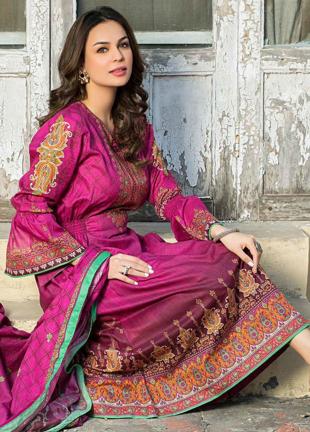 Five Star Printed Lawn Suits Unstitched 3 Piece FS22CL D-1309B - Summer Collection
