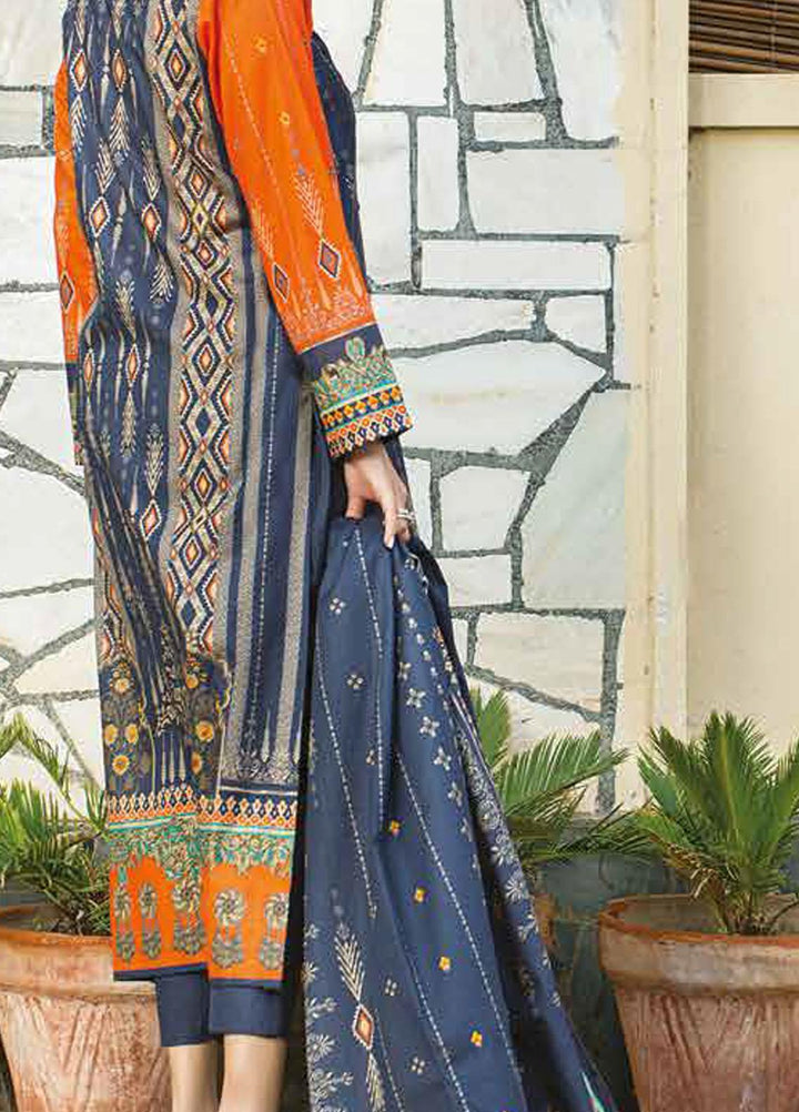 Five Star Printed Lawn Suits Unstitched 3 Piece FS22CL D-1310B - Summer Collection