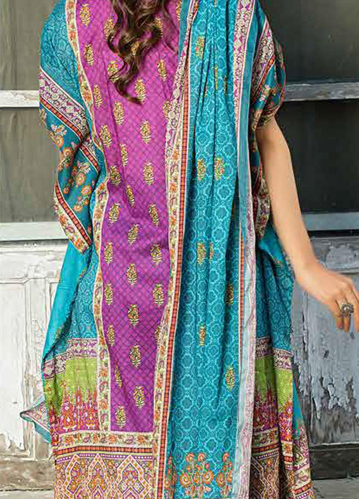 Five Star Printed Lawn Suits Unstitched 3 Piece FS22CL D-1314B - Summer Collection