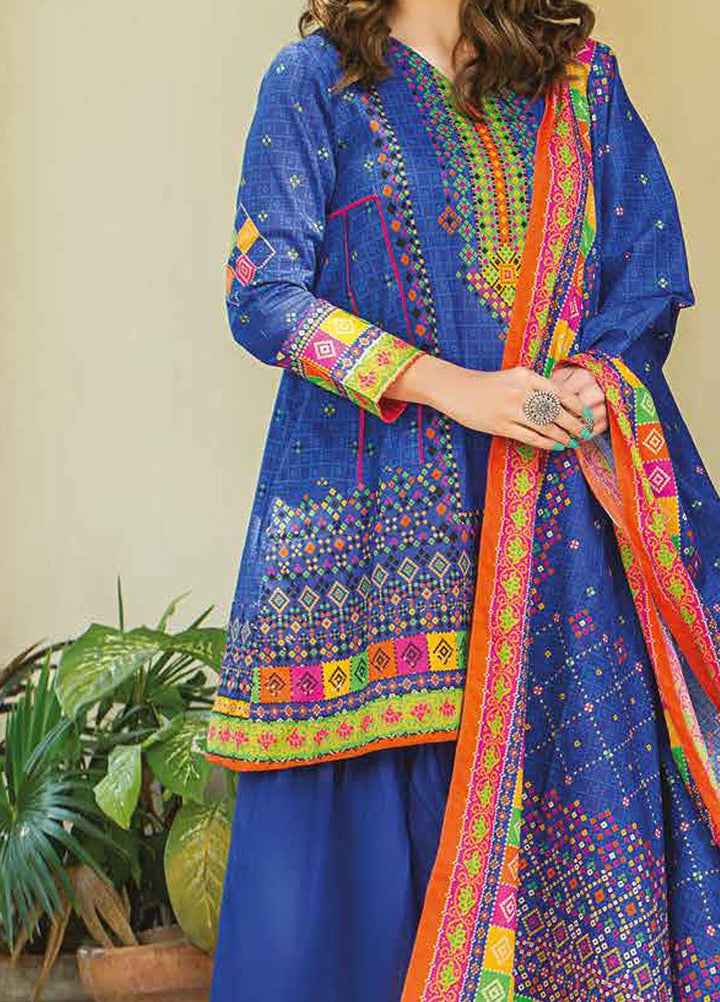 Five Star Printed Lawn Suits Unstitched 3 Piece FS22CL D-1315A - Summer Collection