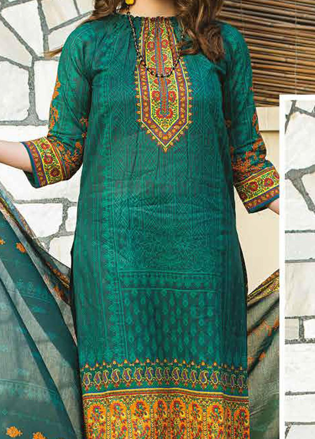Five Star Printed Lawn Suits Unstitched 3 Piece FS22CL D-1317B - Summer Collection