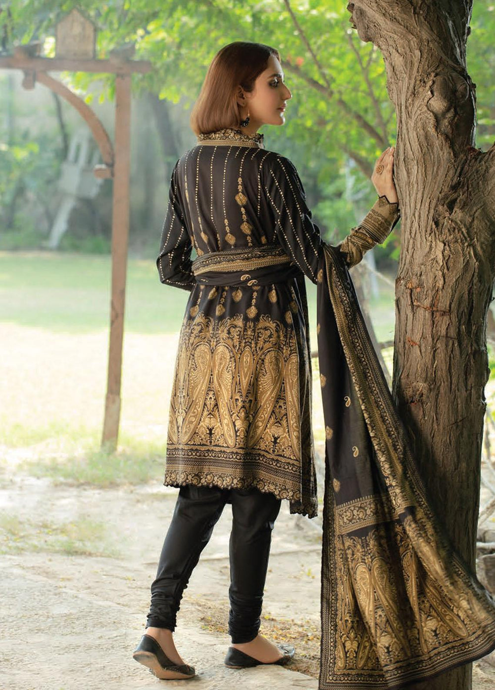 Five Star Printed Linen Suits Unstitched 3 Piece FS21CL D-191A - Winter Collection