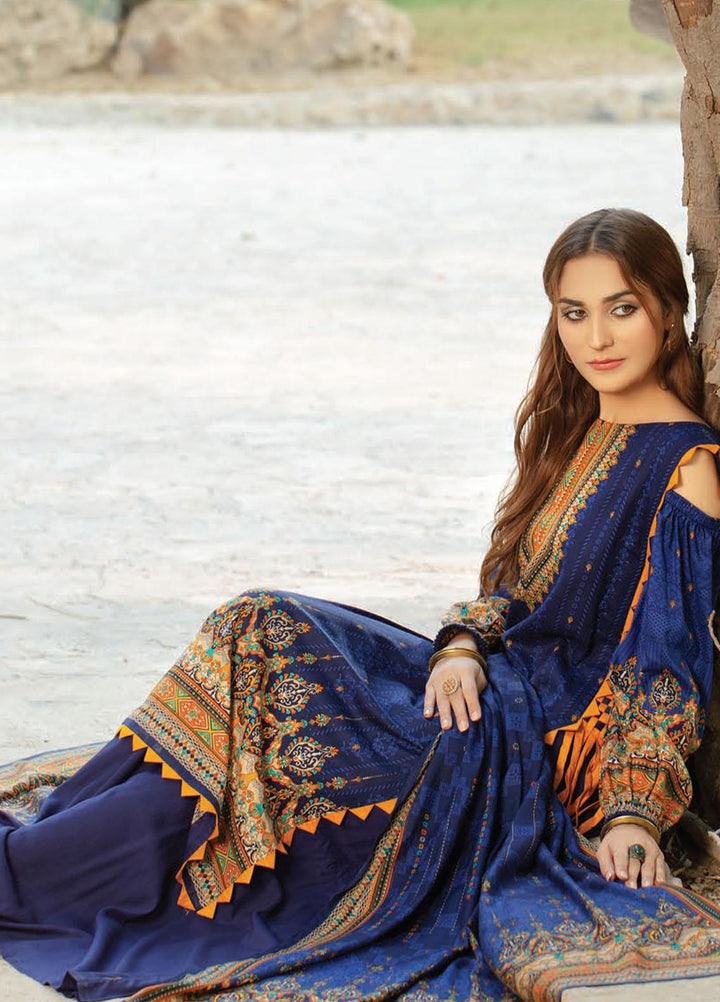 Five Star Printed Linen Suits Unstitched 3 Piece FS21CL D-192A - Winter Collection