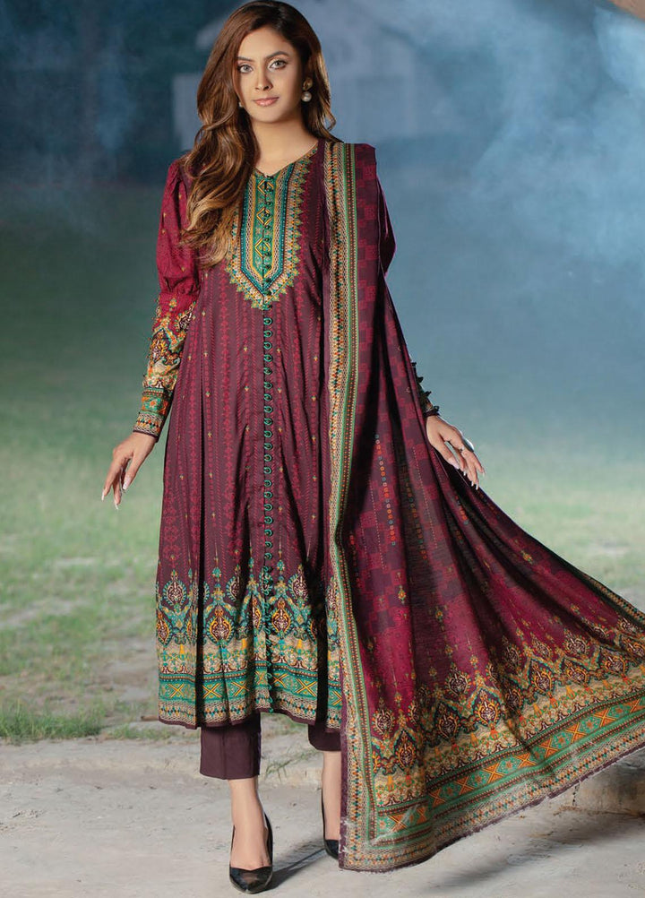 Five Star Printed Linen Suits Unstitched 3 Piece FS21CL D-192B - Winter Collection