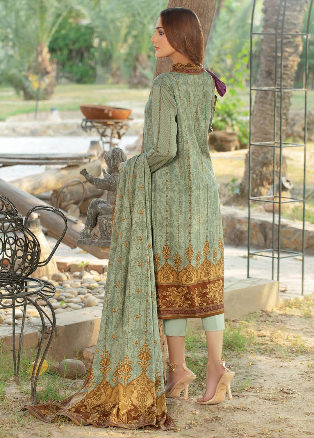 Five Star Printed Linen Suits Unstitched 3 Piece FS21CL D-193A - Winter Collection