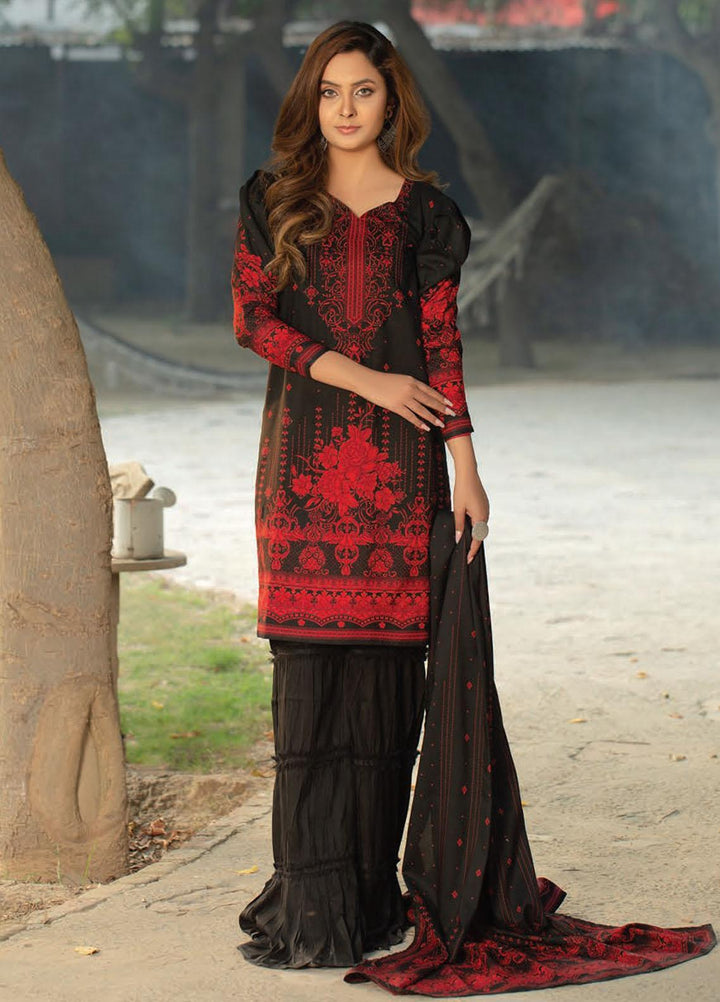 Five Star Printed Linen Suits Unstitched 3 Piece FS21CL D-194A - Winter Collection