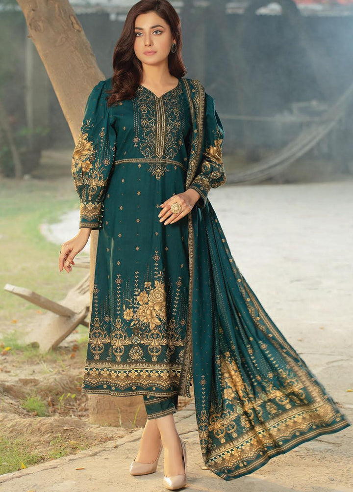 Five Star Printed Linen Suits Unstitched 3 Piece FS21CL D-194B - Winter Collection