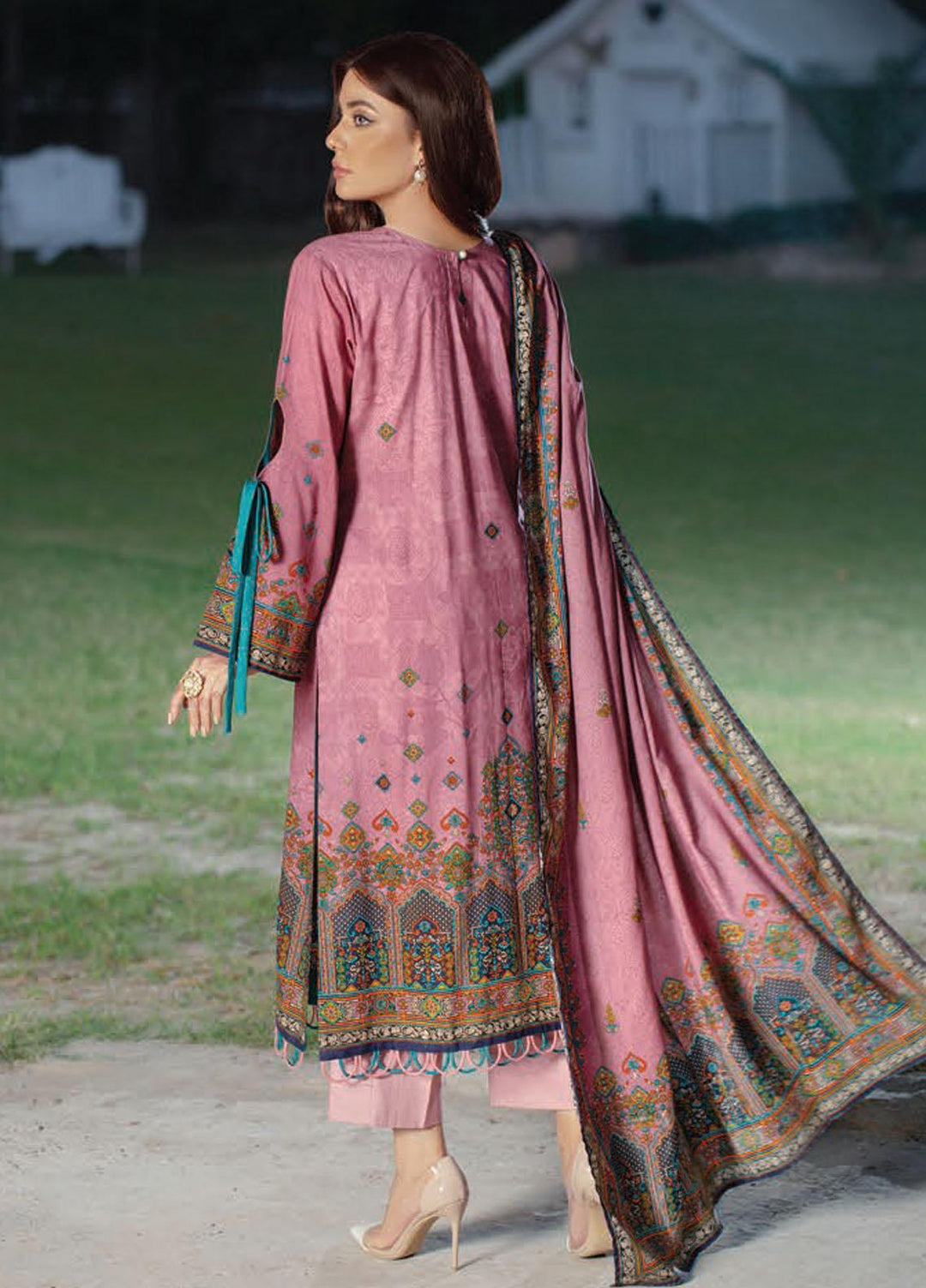Five Star Printed Linen Suits Unstitched 3 Piece FS21CL D-195B - Winter Collection