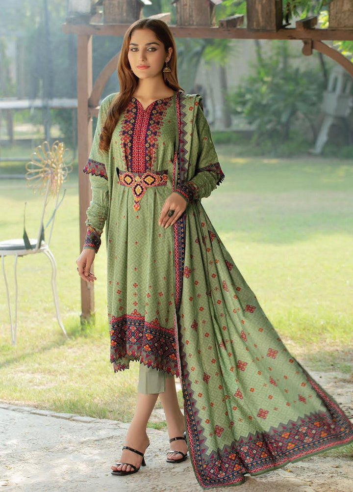 Five Star Printed Linen Suits Unstitched 3 Piece FS21CL D-196A - Winter Collection