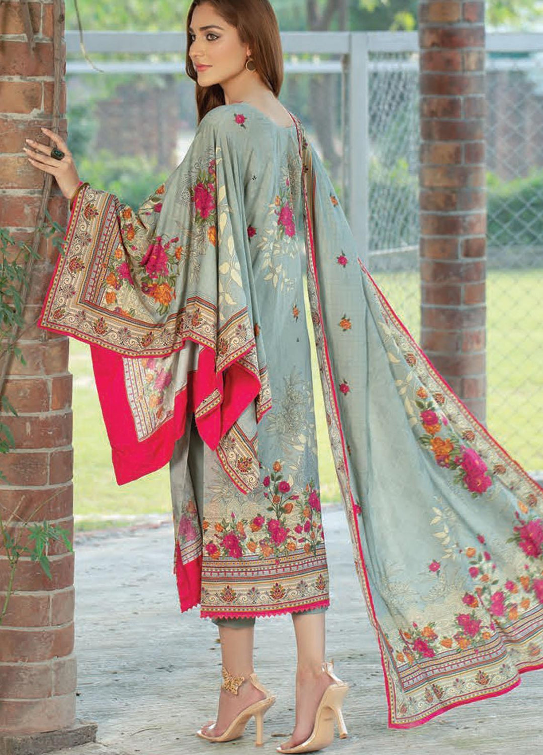 Five Star Printed Linen Suits Unstitched 3 Piece FS21CL D-197A - Winter Collection