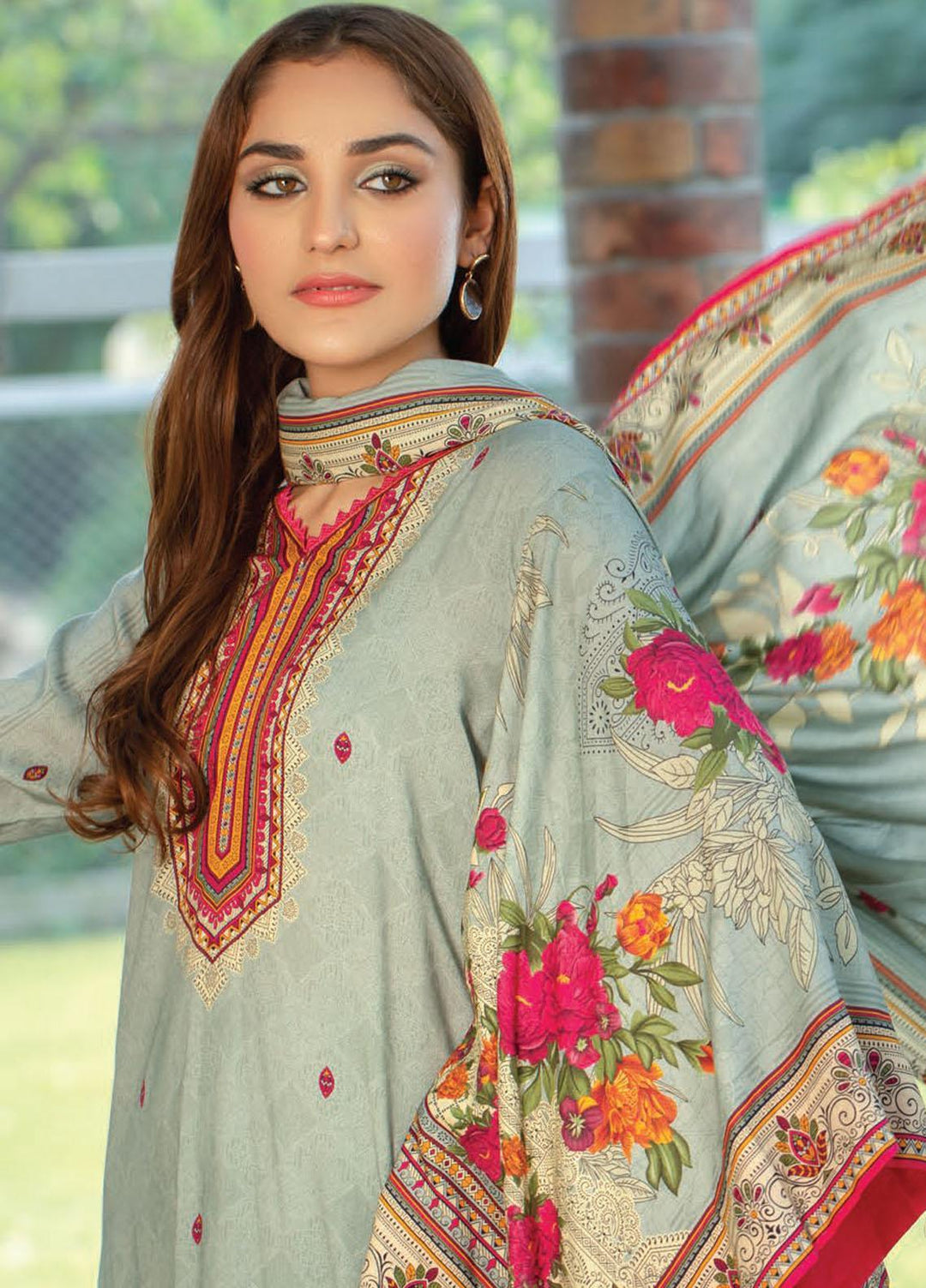 Five Star Printed Linen Suits Unstitched 3 Piece FS21CL D-197A - Winter Collection