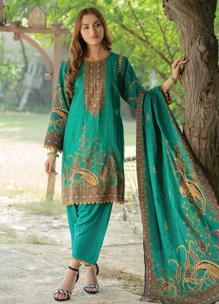 Five Star Printed Linen Suits Unstitched 3 Piece FS21CL D-200A - Winter Collection