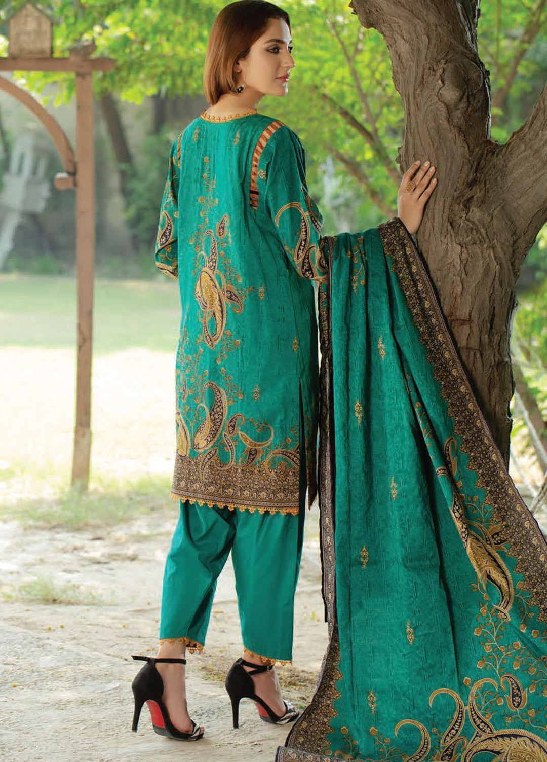 Five Star Printed Linen Suits Unstitched 3 Piece FS21CL D-200A - Winter Collection