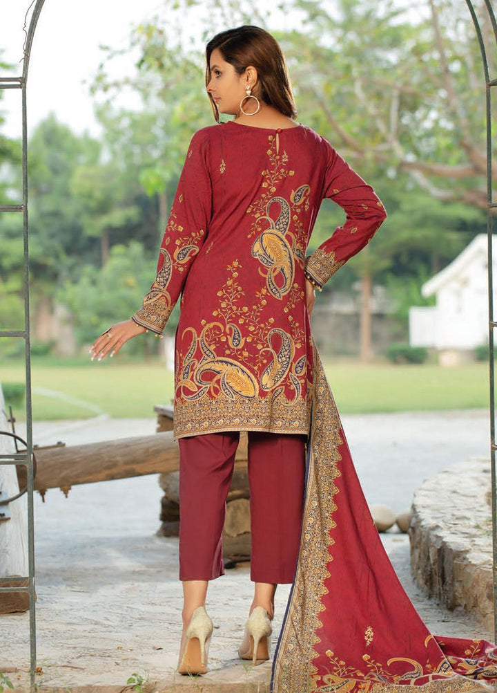 Five Star Printed Linen Suits Unstitched 3 Piece FS21CL D-200B - Winter Collection