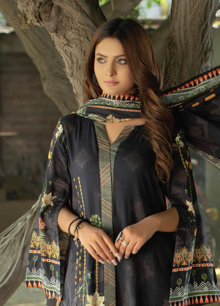 Five Star Printed Linen Suits Unstitched 3 Piece FS21CL D-201 - Winter Collection