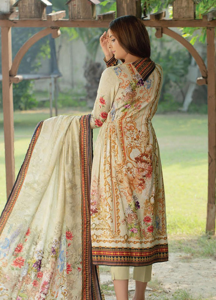Five Star Printed Linen Suits Unstitched 3 Piece FS21CL D-202 - Winter Collection