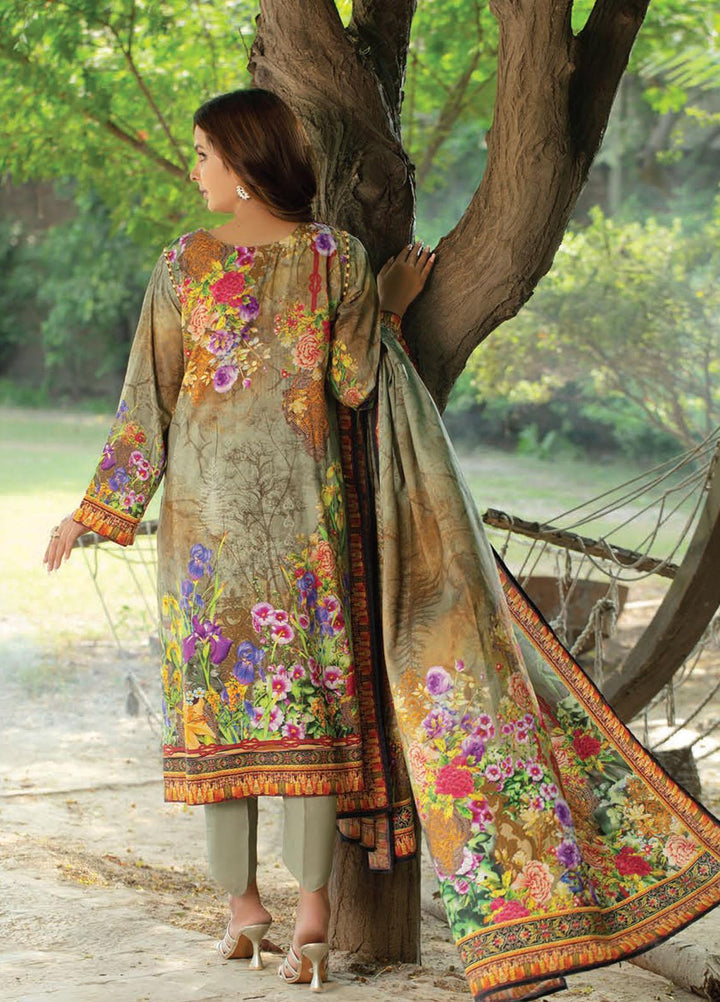 Five Star Printed Linen Suits Unstitched 3 Piece FS21CL D-203 - Winter Collection
