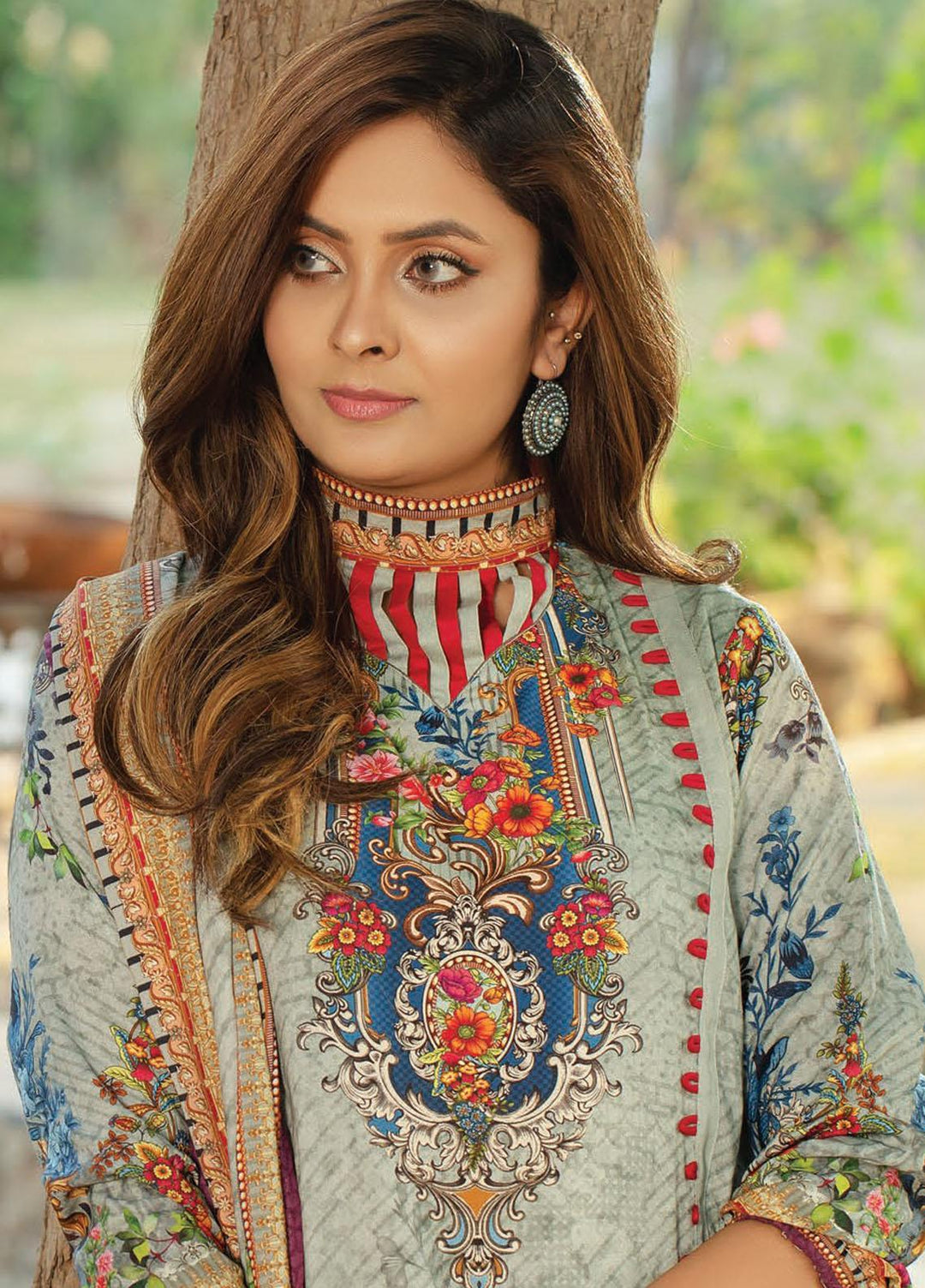 Five Star Printed Linen Suits Unstitched 3 Piece FS21CL D-205 - Winter Collection