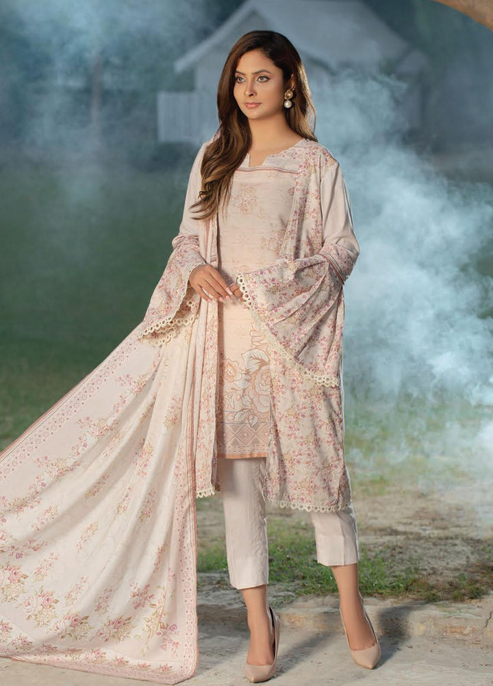 Five Star Printed Linen Suits Unstitched 3 Piece FS21CL D-206 - Winter Collection