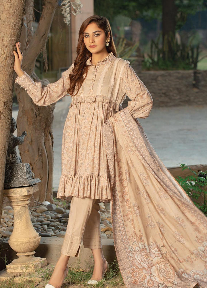Five Star Printed Linen Suits Unstitched 3 Piece FS21CL D-207B - Winter Collection