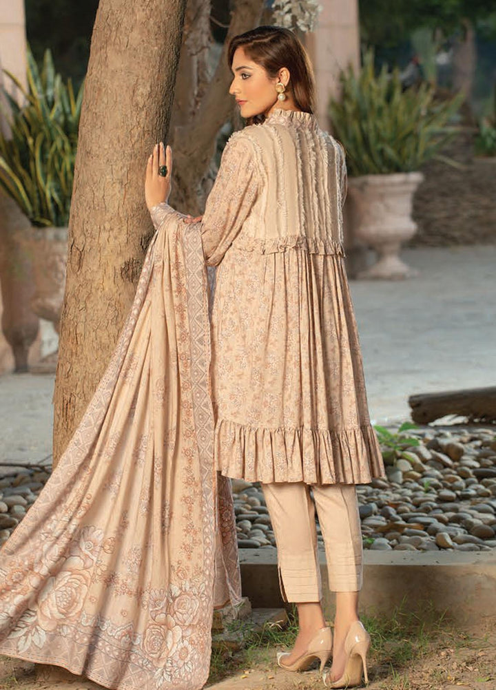 Five Star Printed Linen Suits Unstitched 3 Piece FS21CL D-207B - Winter Collection