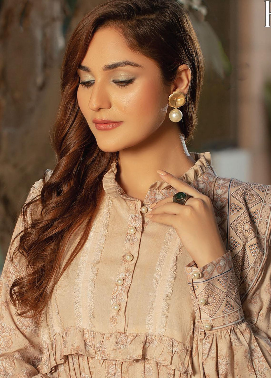 Five Star Printed Linen Suits Unstitched 3 Piece FS21CL D-207B - Winter Collection