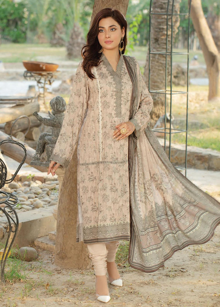 Five Star Printed Linen Suits Unstitched 3 Piece FS21CL D-208A - Winter Collection
