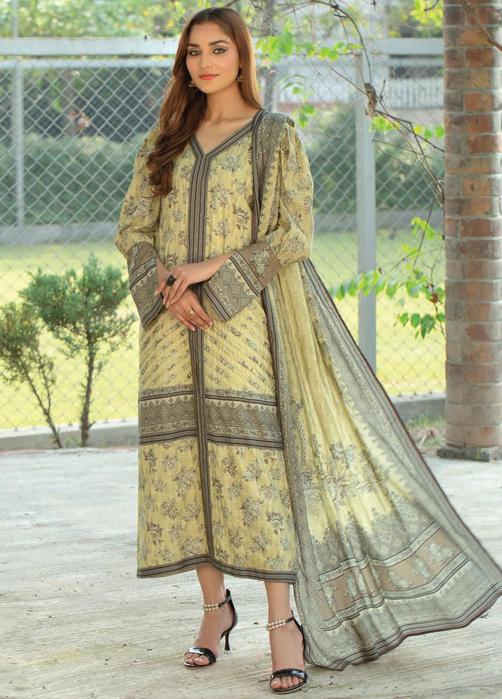 Five Star Printed Linen Suits Unstitched 3 Piece FS21CL D-208B - Winter Collection