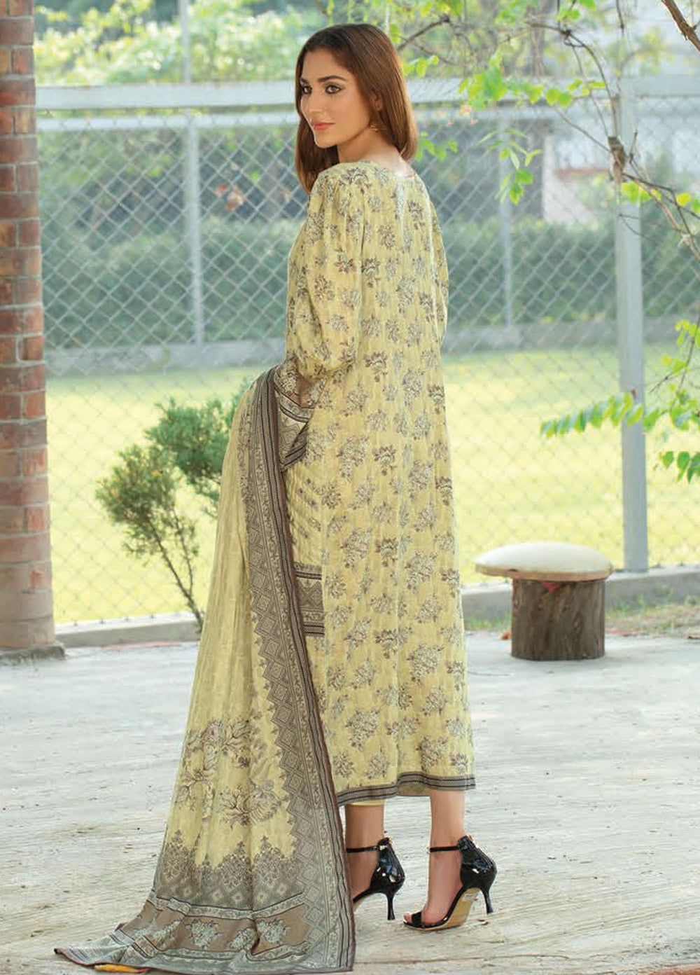 Five Star Printed Linen Suits Unstitched 3 Piece FS21CL D-208B - Winter Collection