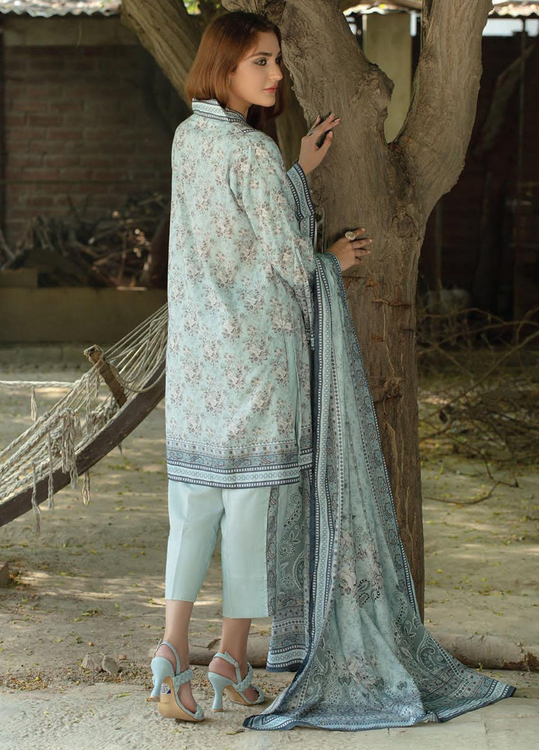 Five Star Printed Linen Suits Unstitched 3 Piece FS21CL D-209 - Winter Collection