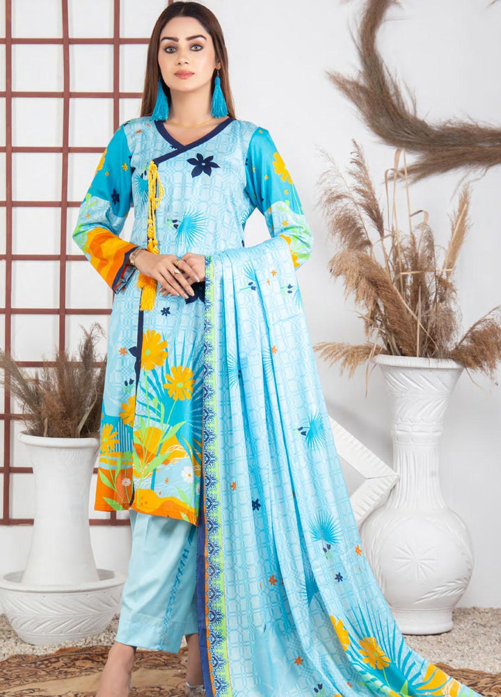 Five Star Printed Lawn Suit Unstitched 3 Piece FS22MD D-52B - Summer Collection