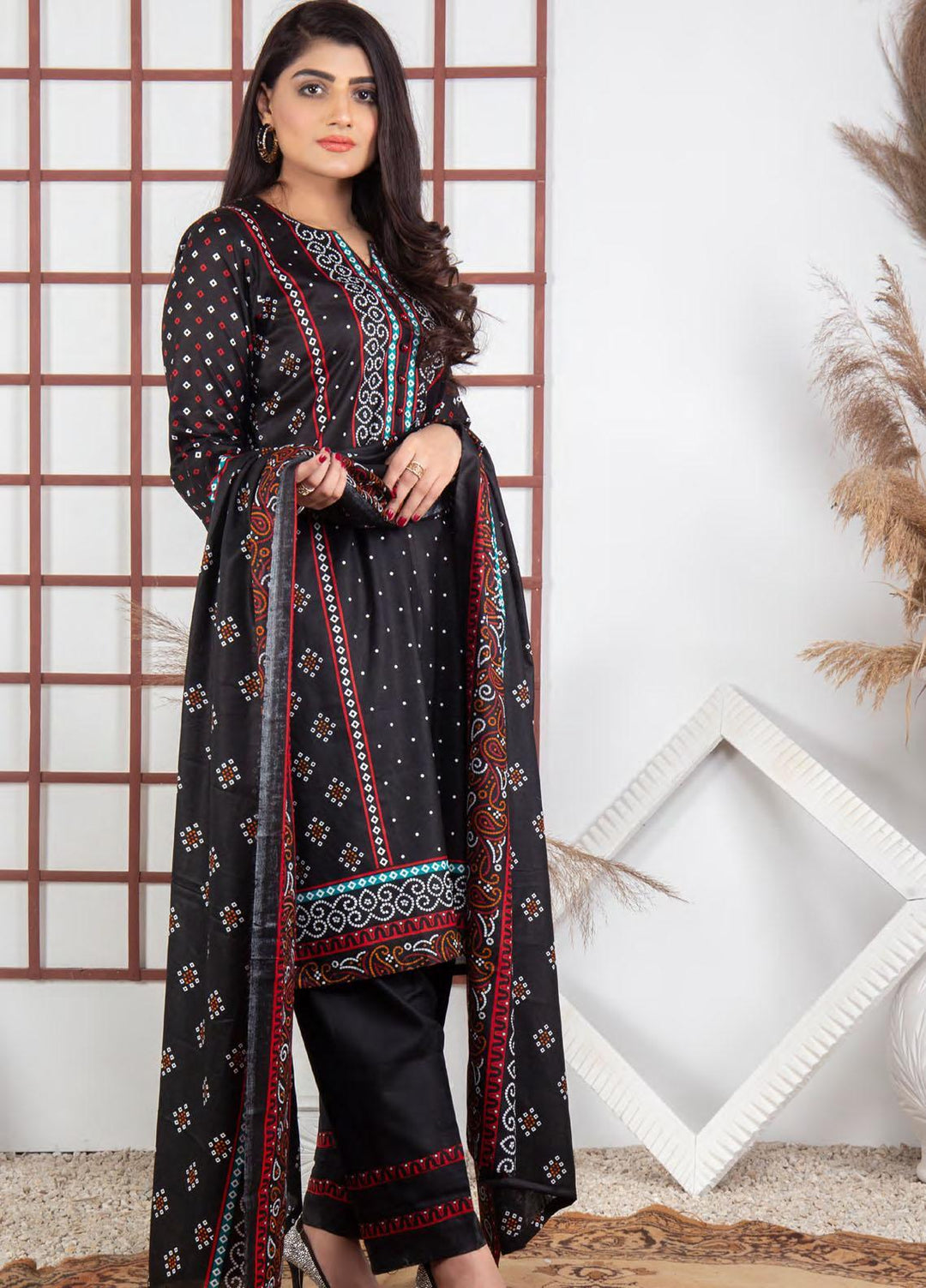 Five Star Printed Lawn Suit Unstitched 3 Piece FS22MD D-54B - Summer Collection