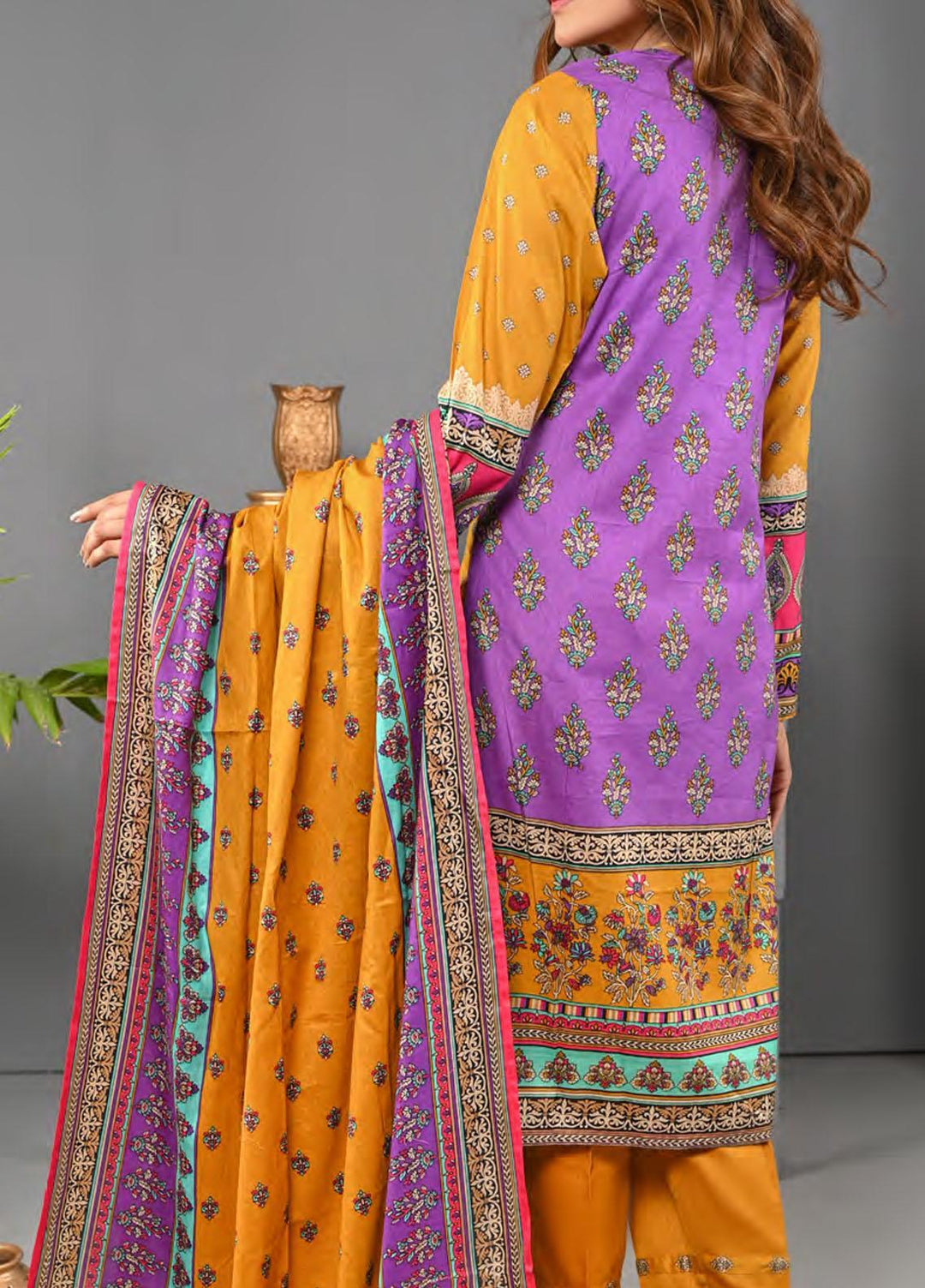 Five Star Printed Lawn Suit Unstitched 3 Piece FS22MD D-55B - Summer Collection