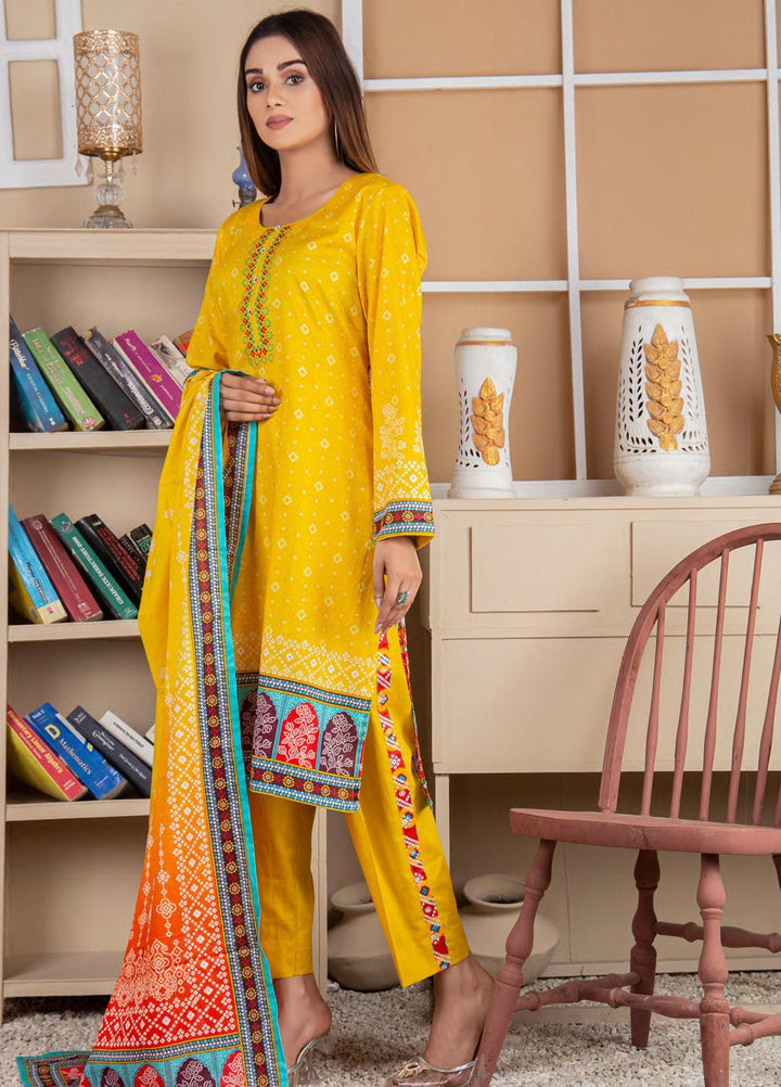 Five Star Printed Lawn Suit Unstitched 3 Piece FS22MD D-57A - Summer Collection