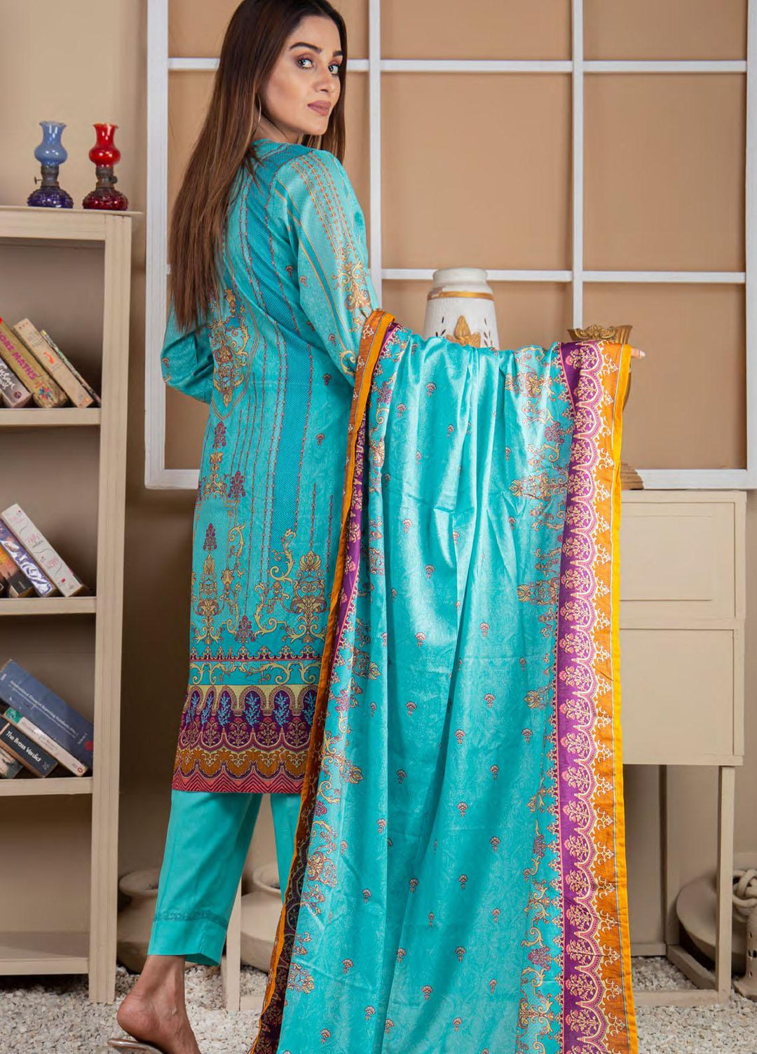 Five Star Printed Lawn Suit Unstitched 3 Piece FS22MD D-59A - Summer Collection
