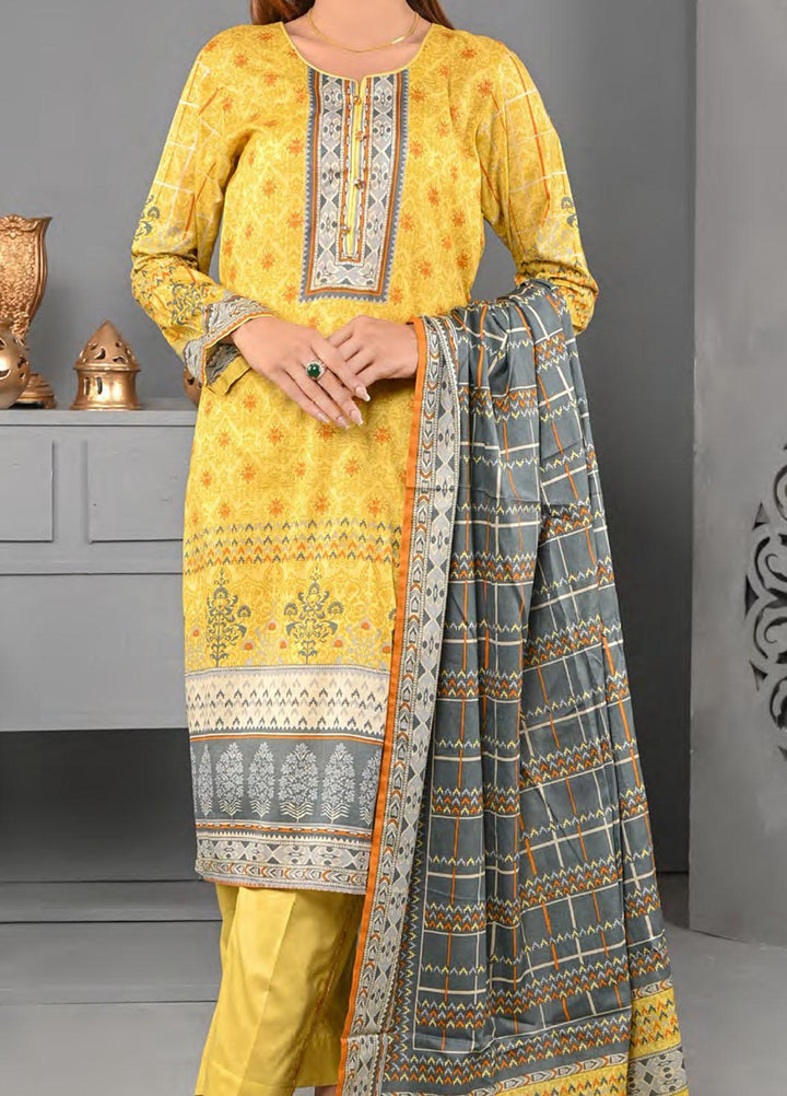 Five Star Printed Lawn Suit Unstitched 3 Piece FS22MD D-62A - Summer Collection