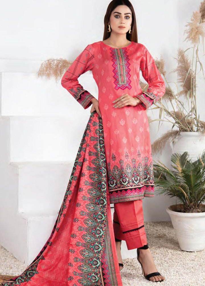 Five Star Printed Lawn Suit Unstitched 3 Piece FS22SL D-116B - Summer Collection