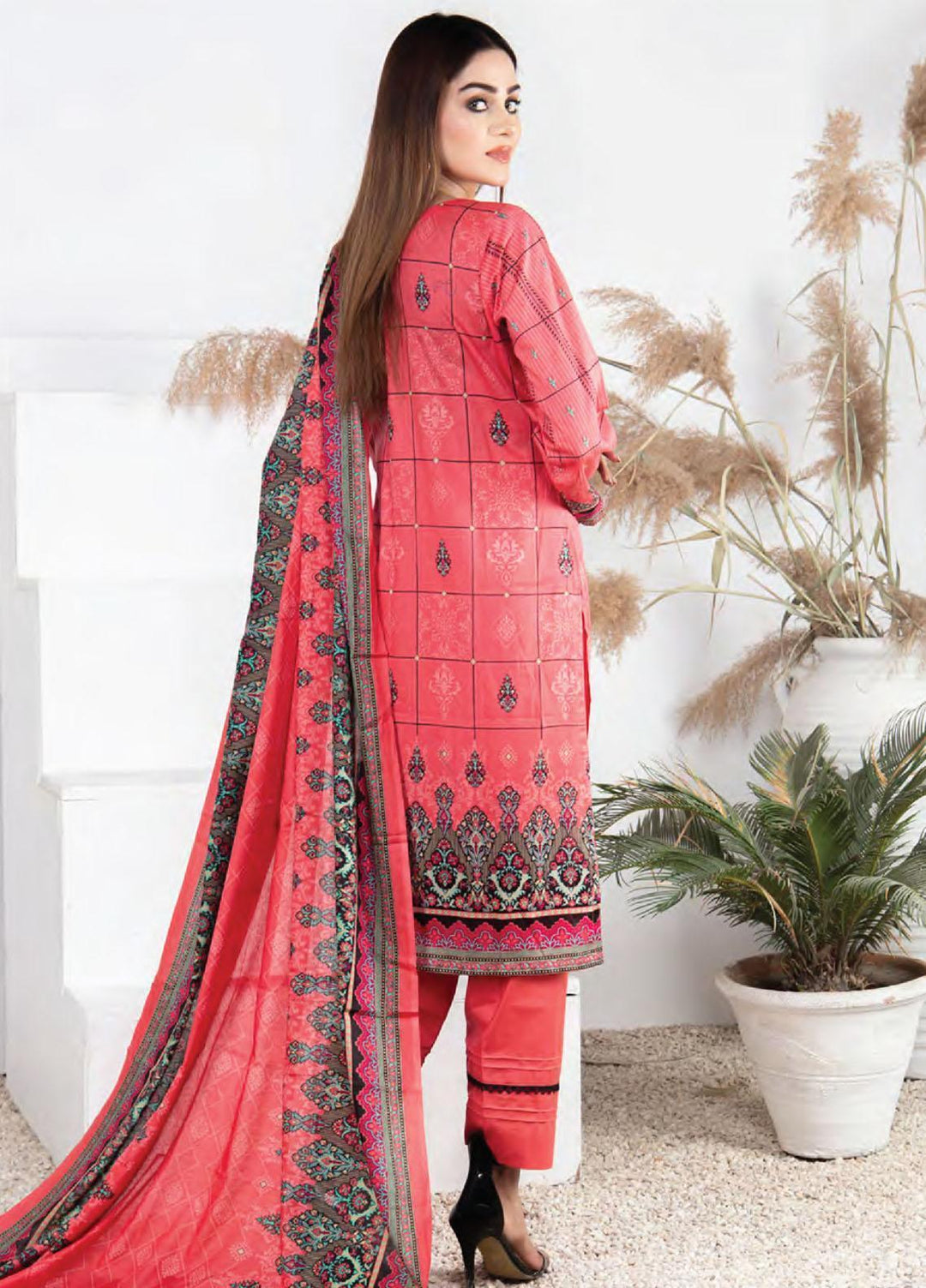 Five Star Printed Lawn Suit Unstitched 3 Piece FS22SL D-116B - Summer Collection