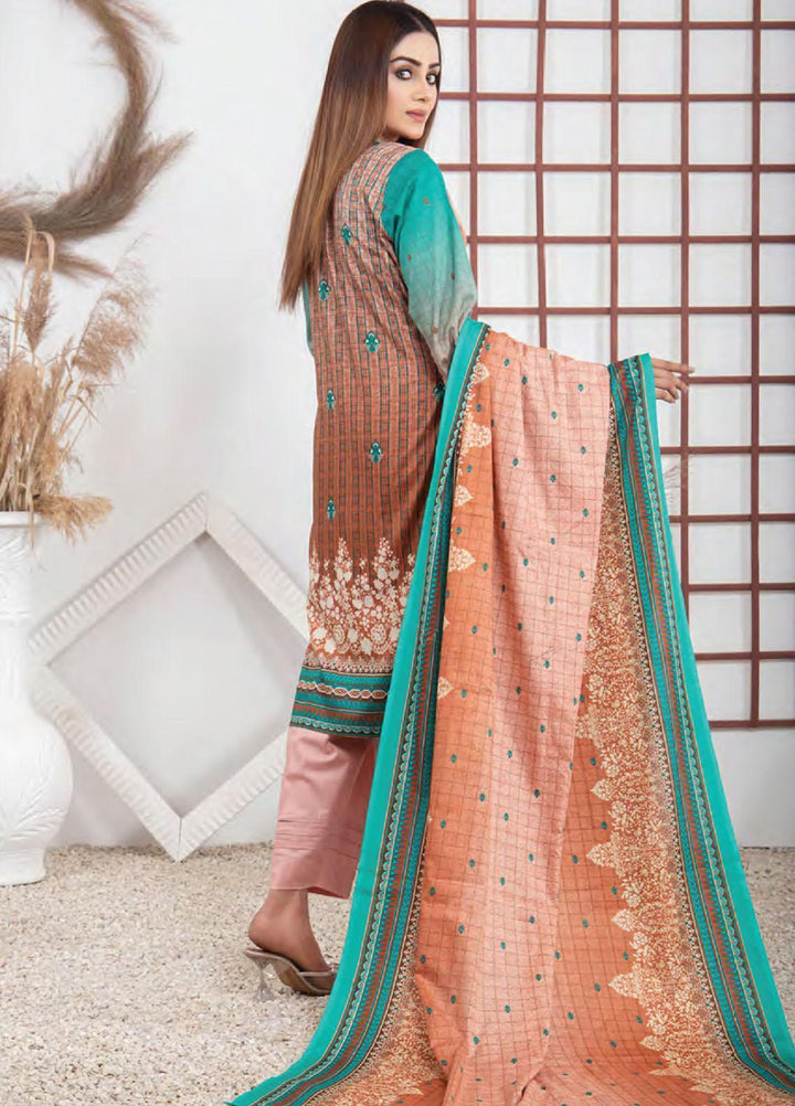Five Star Printed Lawn Suit Unstitched 3 Piece FS22SL D-117A - Summer Collection