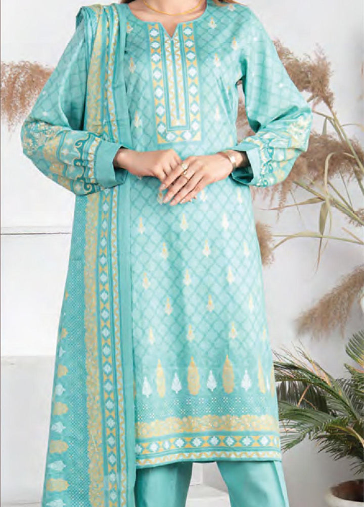 Five Star Printed Lawn Suit Unstitched 3 Piece FS22SL D-120A - Summer Collection