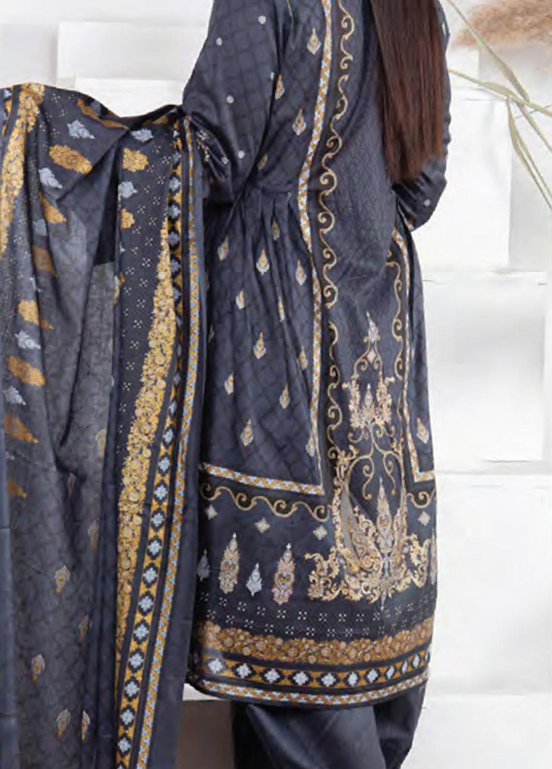 Five Star Printed Lawn Suit Unstitched 3 Piece FS22SL D-120B - Summer Collection