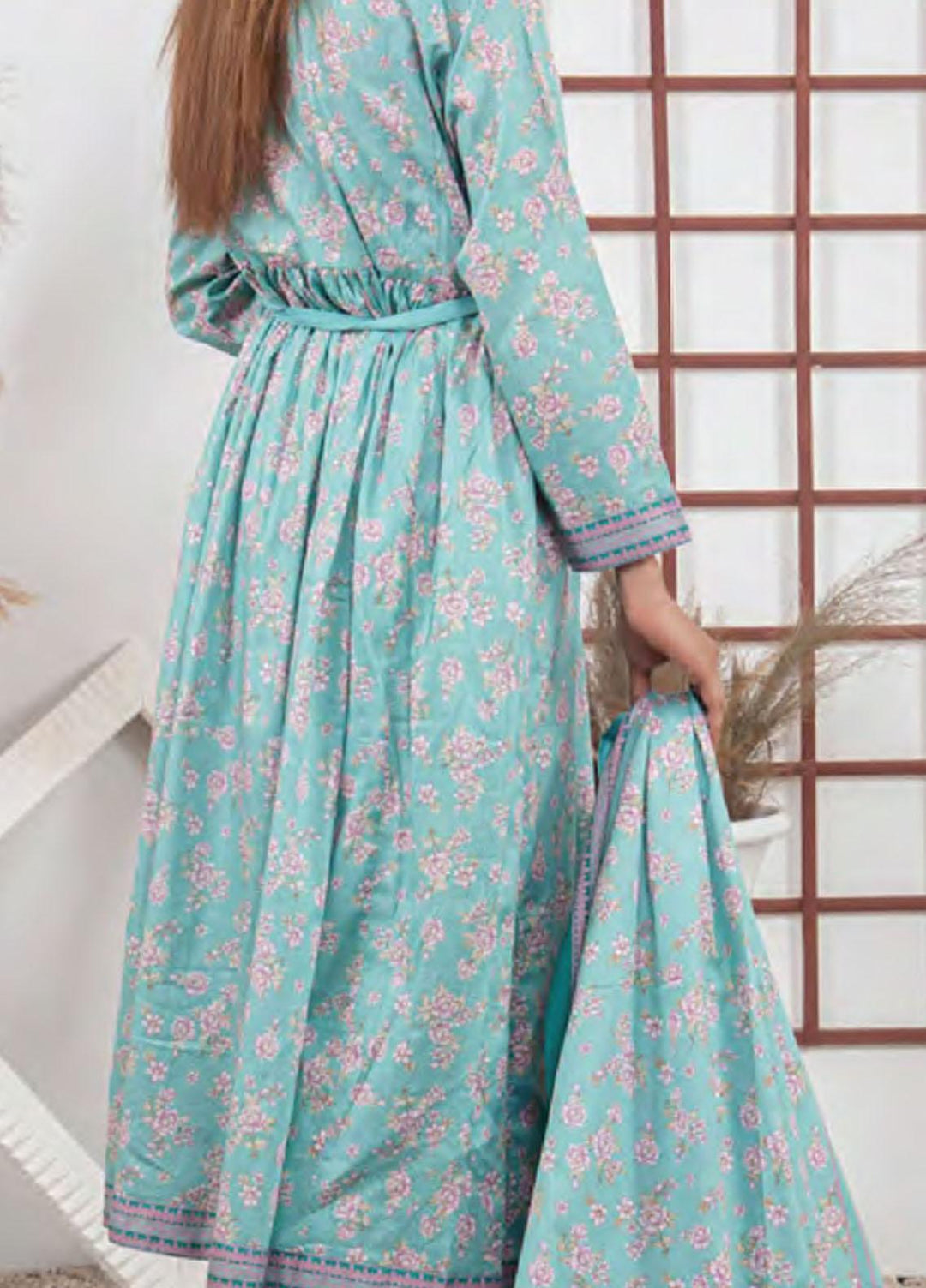 Five Star Printed Lawn Suit Unstitched 3 Piece FS22SL D-121A - Summer Collection