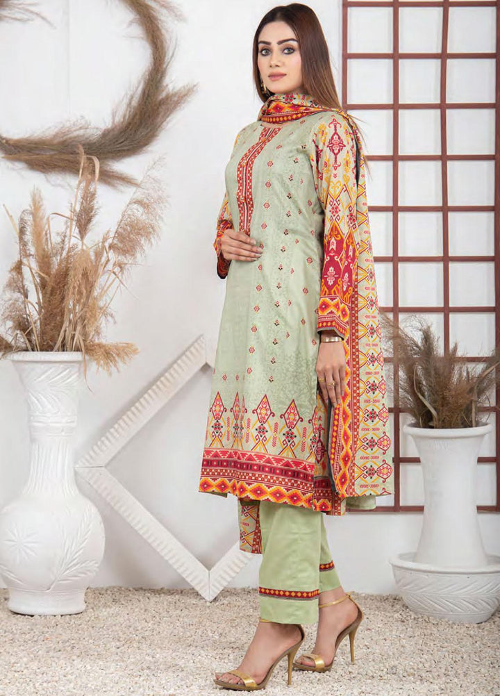 Five Star Printed Lawn Suit Unstitched 3 Piece FS22SL D-122A - Summer Collection