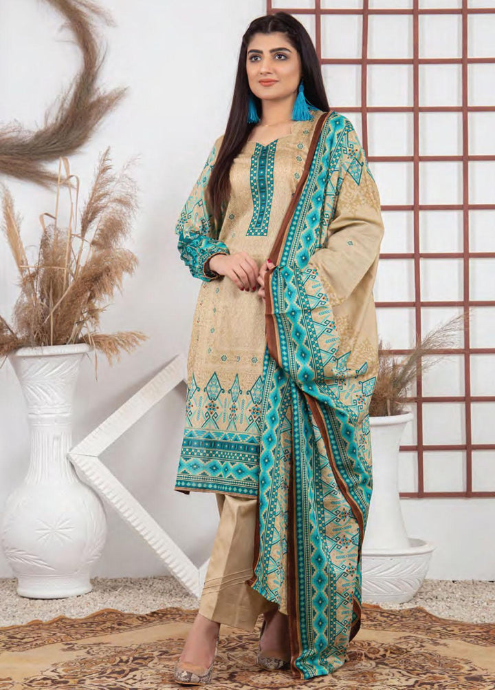 Five Star Printed Lawn Suit Unstitched 3 Piece FS22SL D-122B - Summer Collection