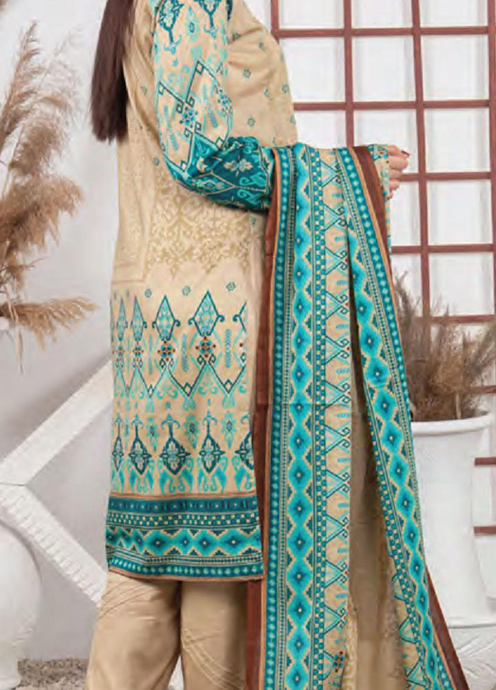 Five Star Printed Lawn Suit Unstitched 3 Piece FS22SL D-122B - Summer Collection