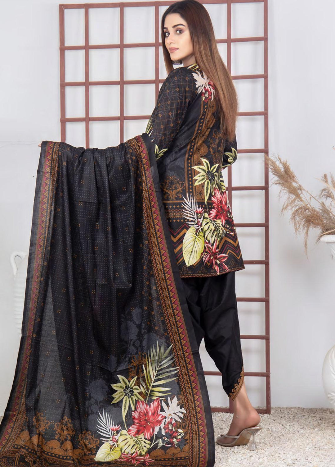 Five Star Printed Lawn Suit Unstitched 3 Piece FS22SL D-123B - Summer Collection