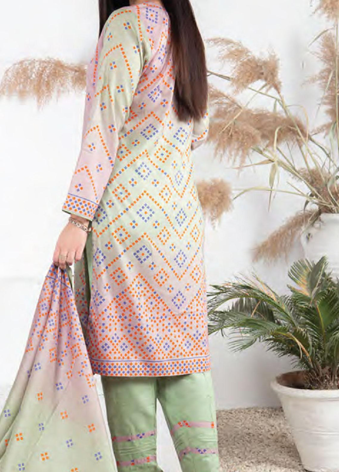 Five Star Printed Lawn Suit Unstitched 3 Piece FS22SL D-125A - Summer Collection