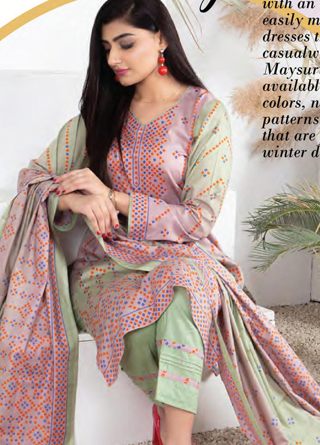 Five Star Printed Lawn Suit Unstitched 3 Piece FS22SL D-125A - Summer Collection