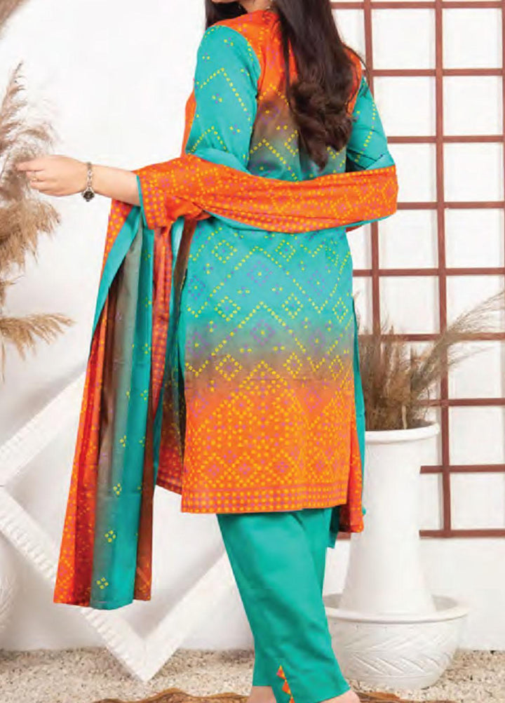 Five Star Printed Lawn Suit Unstitched 3 Piece FS22SL D-125B - Summer Collection