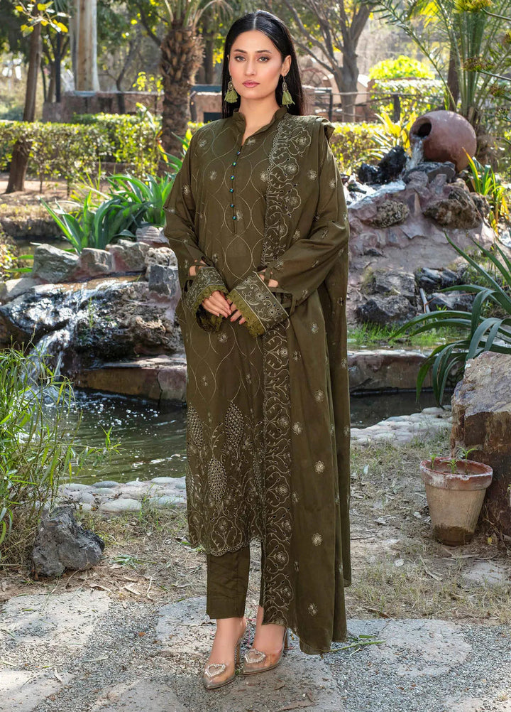 Fizza by Feroza Embroidered Lawn Suit Unstitched 3 Piece FZ25FS Art-01 - Summer Collection